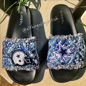 dallas cowboys nike slides